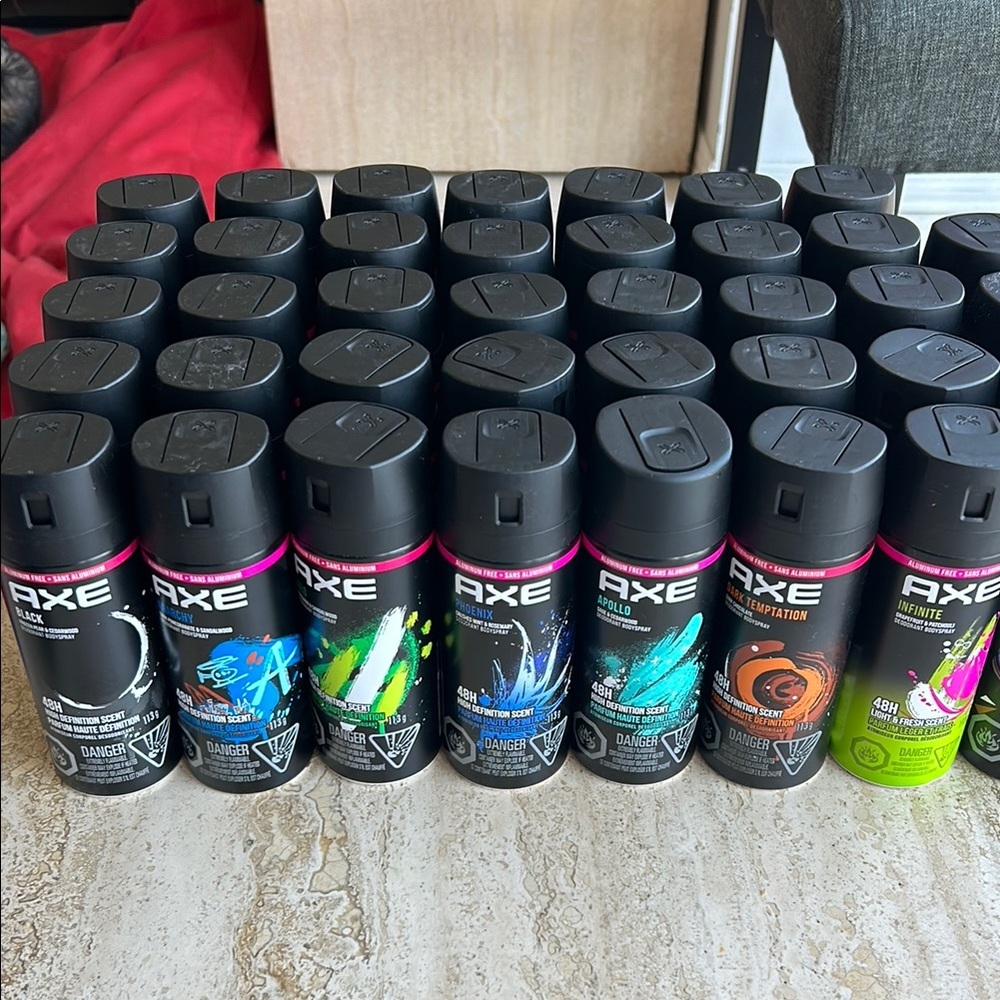 🆕 5 for 28$ / NEW Lot of assorted FIVE AXE Black Body Sprays aluminium free 48H